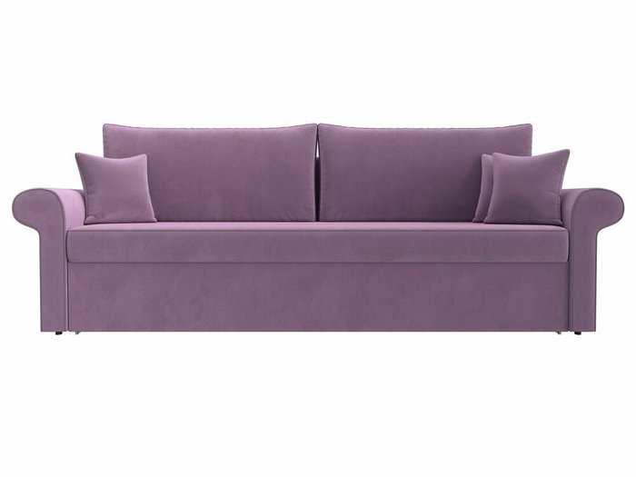 Прямой диван-кровать Милфорд лилового цвета - купить Прямые диваны по цене 42990.0