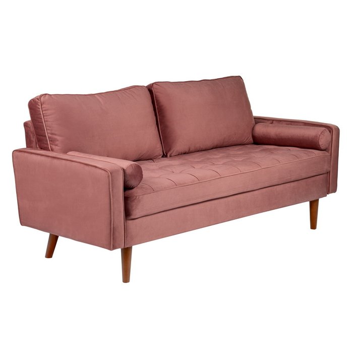 Диван Scott трехместный пыльно-розового цвета - купить Прямые диваны по цене 65390.0