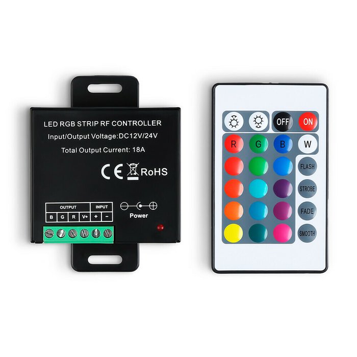 Контроллер для светодиодных лент RGB с радио пультом Ambrella LED Strip GS11301 Контроллер для светодиодных лент RGB с радио пультом Ambrella LED Strip GS11301