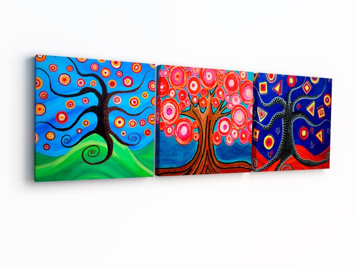 Декоративная картина "Сказочные деревья"