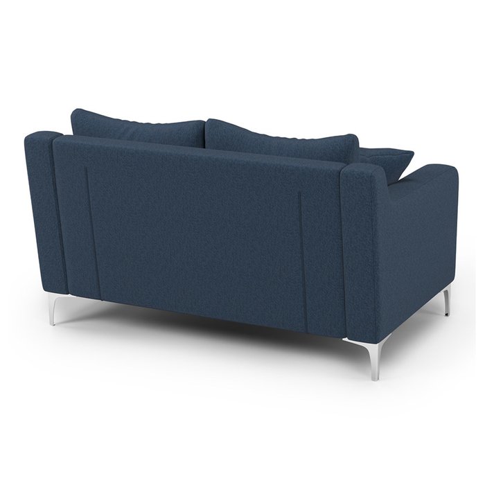 Двухместный диван Mendini ST синего цвета - лучшие Прямые диваны в INMYROOM