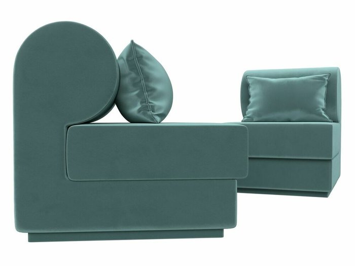 Набор из двух кресел Кипр бирюзового цвета - лучшие Комплекты мягкой мебели в INMYROOM
