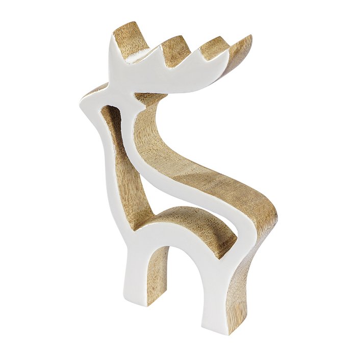 Декор новогодний Reindeer Dasher белого цвета - лучшие Фигуры и статуэтки в INMYROOM Декор новогодний Reindeer Dasher белого цвета - лучшие Фигуры и статуэтки в INMYROOM