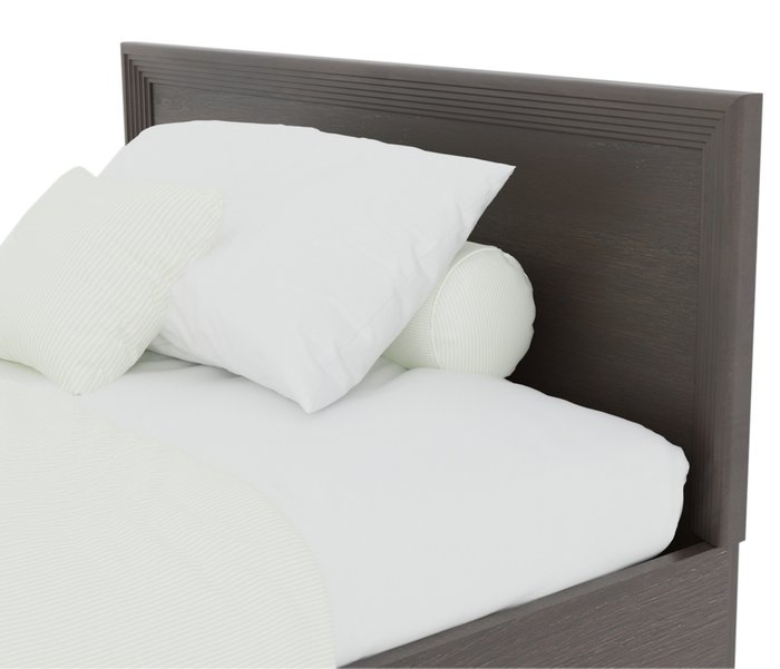 Комплект для сна Адель 120х200 коричневого цвета с матрасом и постельным бельем - купить Кровати для спальни по цене 21200.0
