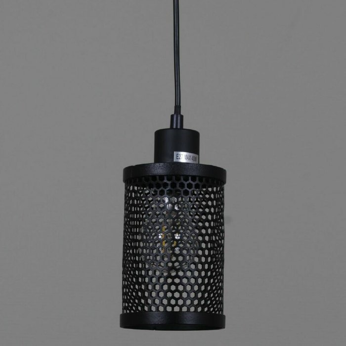 Подвесной светильник IL1031-1P-05 BK (металл, цвет черный) - купить Подвесные светильники по цене 1850.0