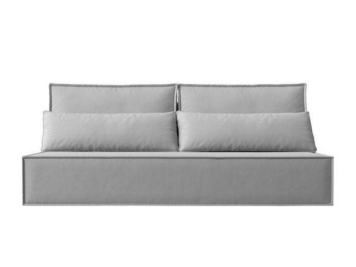 Прямой диван-кровать Фабио Лайт белого цвета (экокожа) - купить Прямые диваны по цене 24999.0