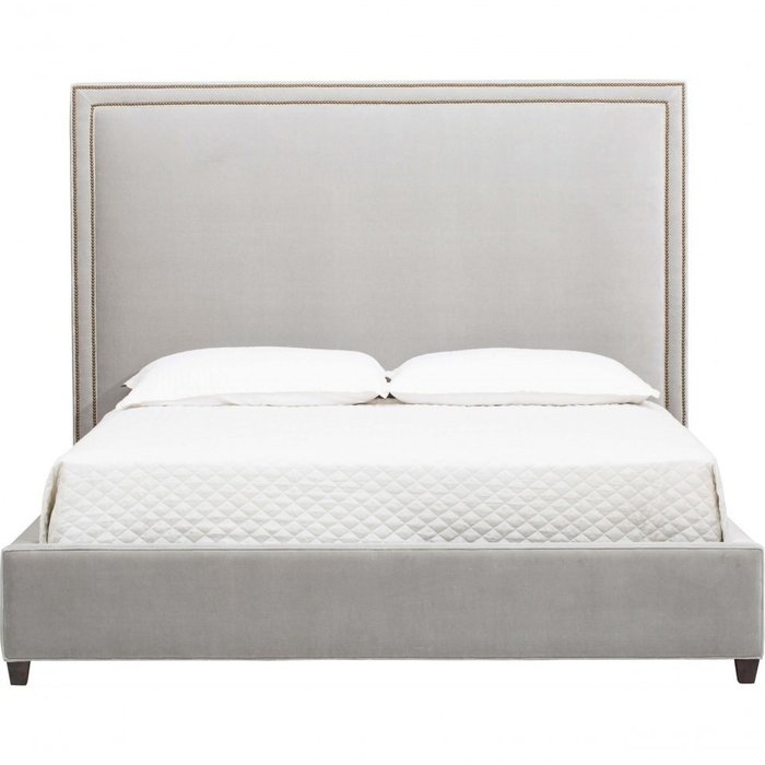 Кровать Kino серого цвета 160х200 - купить Кровати для спальни по цене 101200.0