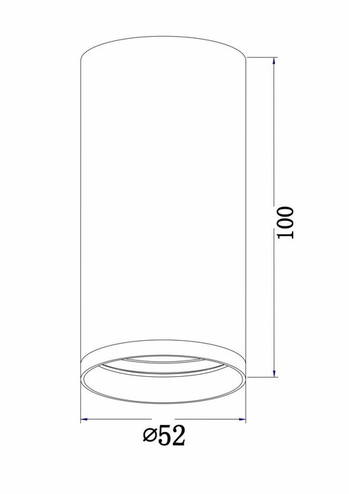 Потолочный светильник Technical C052CL-01BS - купить Накладные споты по цене 640.0