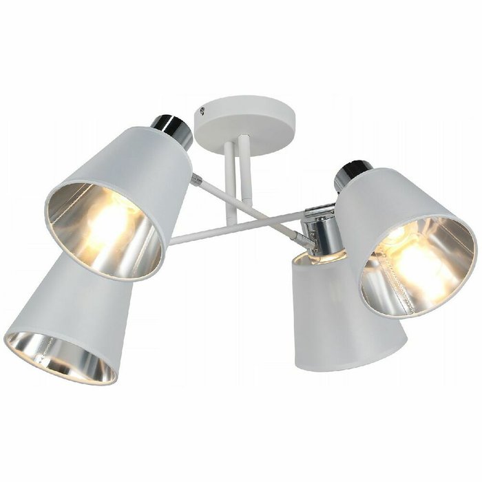 Потолочная люстра IL6116-4COU-79 WH CR Abelie (ткань, цвет белый) Потолочная люстра IL6116-4COU-79 WH CR Abelie (ткань, цвет белый)