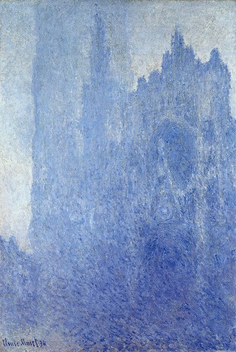 Репродукция картины на холсте Rouen Cathedral in the Fog 1894 г.
