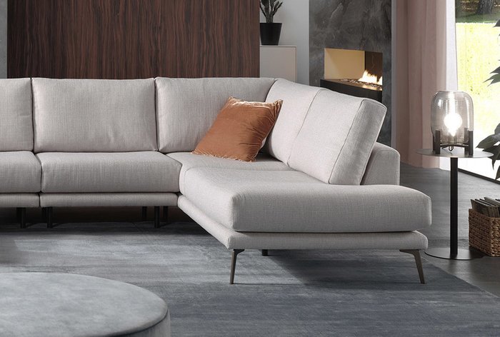 П-образный диван Walker белого цвета - купить Угловые диваны по цене 230224.0