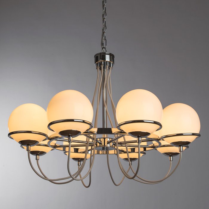 Подвесная люстра Arte Lamp Bergamo с плафонами из стекла - купить Подвесные люстры по цене 14000.0
