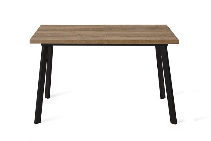 Раздвижной обеденный стол Dikline бежево-черного цвета - лучшие Обеденные столы в INMYROOM