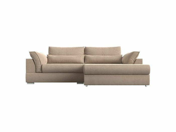 Угловой диван-кровать Пекин бежевого цвета угол правый - купить Угловые диваны по цене 86999.0