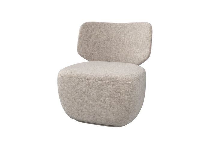 Кресло E5.2 в обивке из рогожки бежевого цвета - купить Интерьерные кресла по цене 40900.0