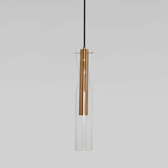 Подвесной светильник LED со стеклянным плафоном 50254/1 LED латунь Swan - лучшие Подвесные светильники в INMYROOM