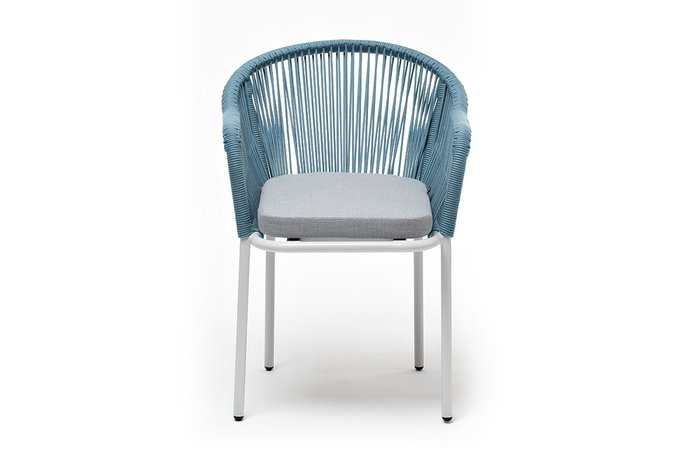 Стул Лион бирюзово-серого цвета - купить Садовые стулья по цене 19700.0