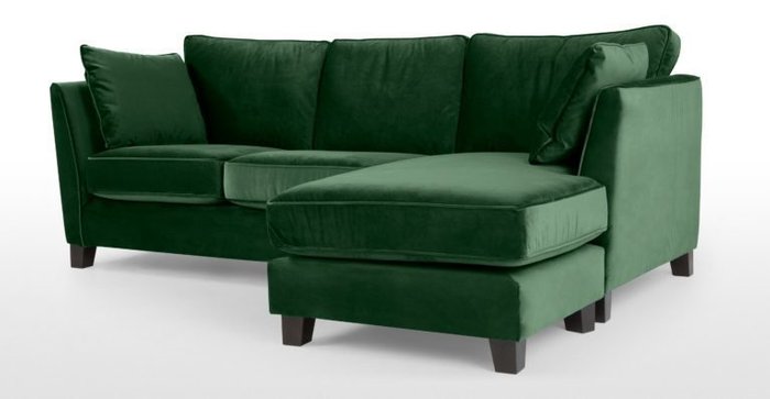 Угловой диван Wolsy зеленого цвета - купить Угловые диваны по цене 78300.0