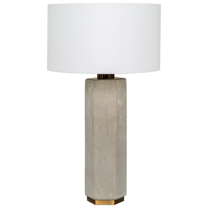 Настольная лампа Санлис с белым плафоном
