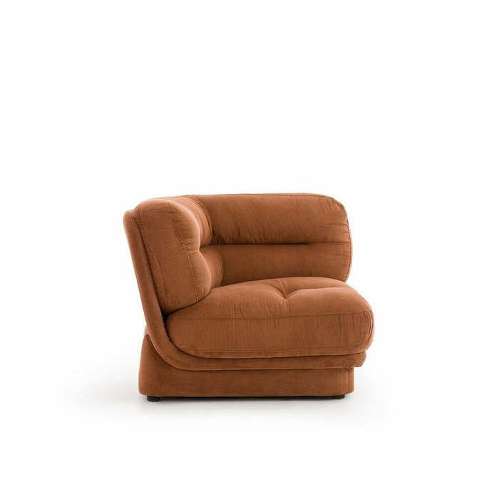 Уголок модулируемый из велюра Jonas коричневого цвета - купить Интерьерные кресла по цене 66890.0