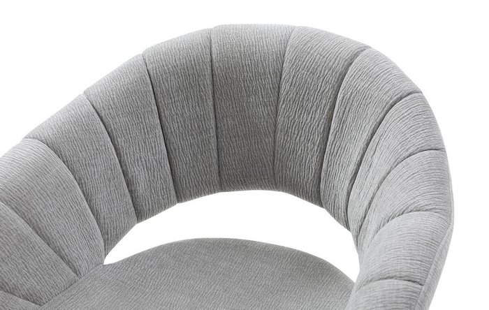 Обеденный стул Alessa Spin серого цвета - лучшие Обеденные стулья в INMYROOM Обеденный стул Alessa Spin серого цвета - лучшие Обеденные стулья в INMYROOM