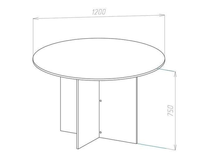 Стол для переговоров круглый белого цвета - купить Письменные столы по цене 5699.0
