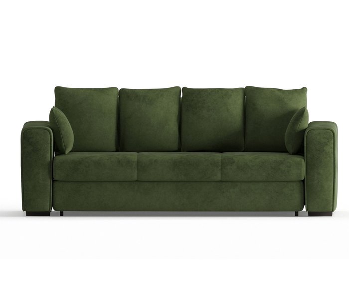 Диван-кровать Рошфор в обивке из велюра зеленого цвета - купить Прямые диваны по цене 44590.0