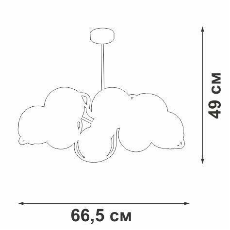Подвесная люстра Vitaluce V4003-1/8PL - лучшие Подвесные люстры в INMYROOM
