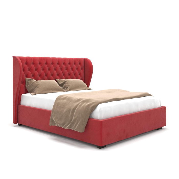 Кровать Lauren красная 180х200