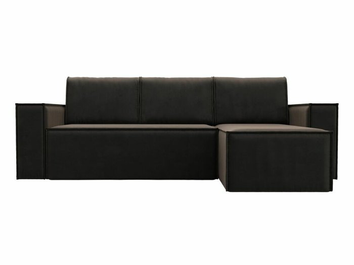 Угловой диван-кровать Куба коричневого цвета правый угол - купить Угловые диваны по цене 58999.0
