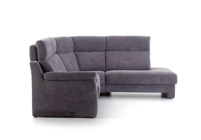 Угловой диван-кровать Ares серо-синего цвета - лучшие Угловые диваны в INMYROOM