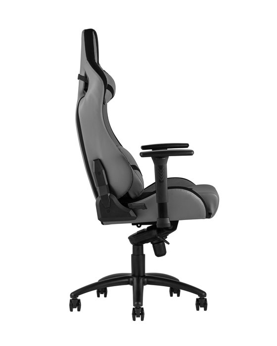 Кресло спортивное TopChairs Racer Premium серого цвета - купить Офисные кресла по цене 26390.0