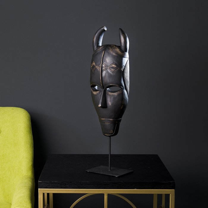 Декор настольный Mask черного цвета - купить Фигуры и статуэтки по цене 8800.0