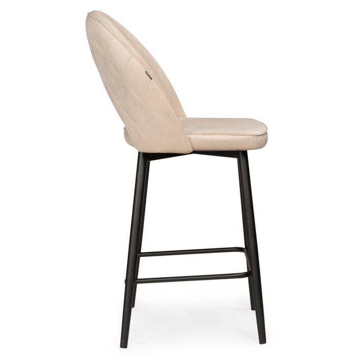Полубарный стул Клэйн бежевого цвета - лучшие Барные стулья в INMYROOM