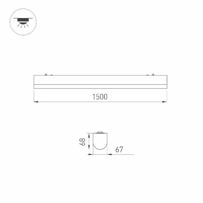 Линейный подвесной светильник Arlight ALT-LARGO-1500-40W Warm3000 047718 - купить Потолочные светильники по цене 12346.0 Линейный подвесной светильник Arlight ALT-LARGO-1500-40W Warm3000 047718 - купить Потолочные светильники по цене 12346.0