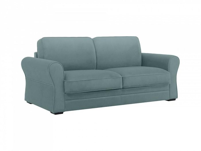 Двухместный диван-кровать Belgian серо-бирюзового цвета - купить Прямые диваны по цене 130806.0