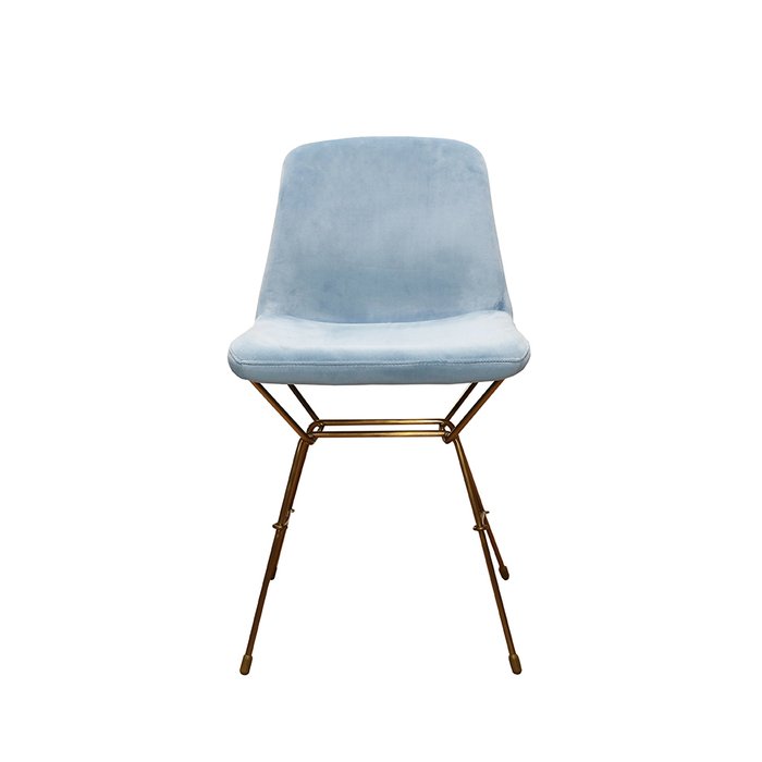 Полубарный стул голубого цвета - купить Барные стулья по цене 43000.0