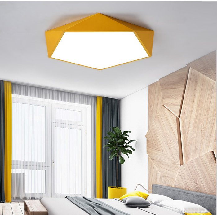 Потолочный светильник Meterio 62 желтого цвета - купить Потолочные светильники по цене 32625.0