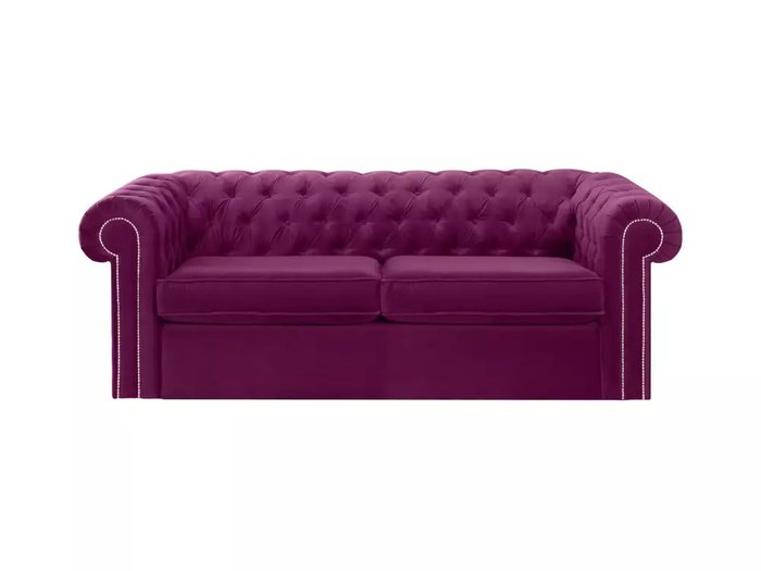 Диван-кровать Chesterfield фиолетового цвета Диван-кровать Chesterfield фиолетового цвета