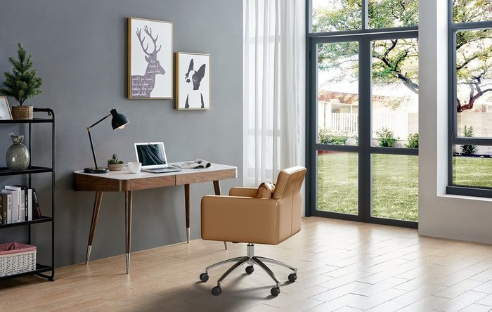 Компьютерное кресло Winston коричневого цвета - лучшие Офисные кресла в INMYROOM