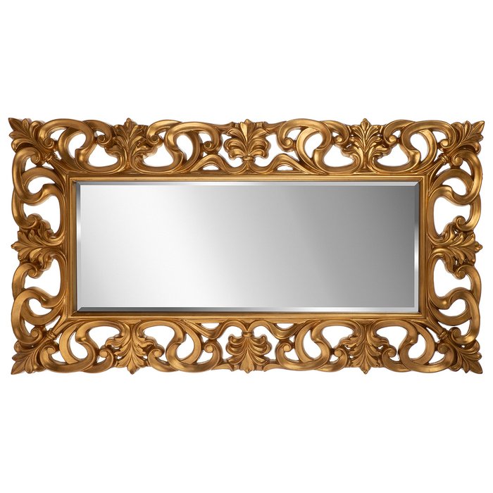 Зеркало настенное Фьюмичино золотого цвета - купить Настенные зеркала по цене 16990.0