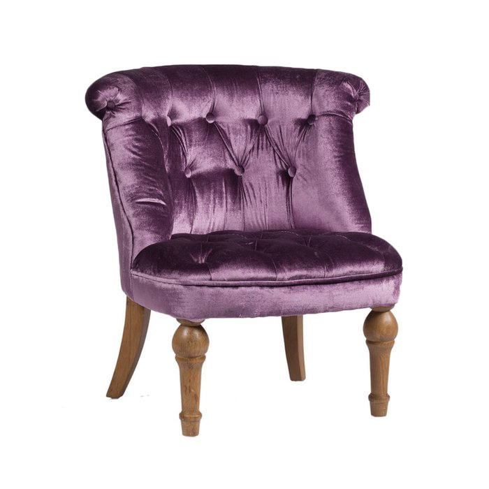 Кресло Sophie Tufted Slipper Chair фиолетового цвета - купить Интерьерные кресла по цене 28000.0