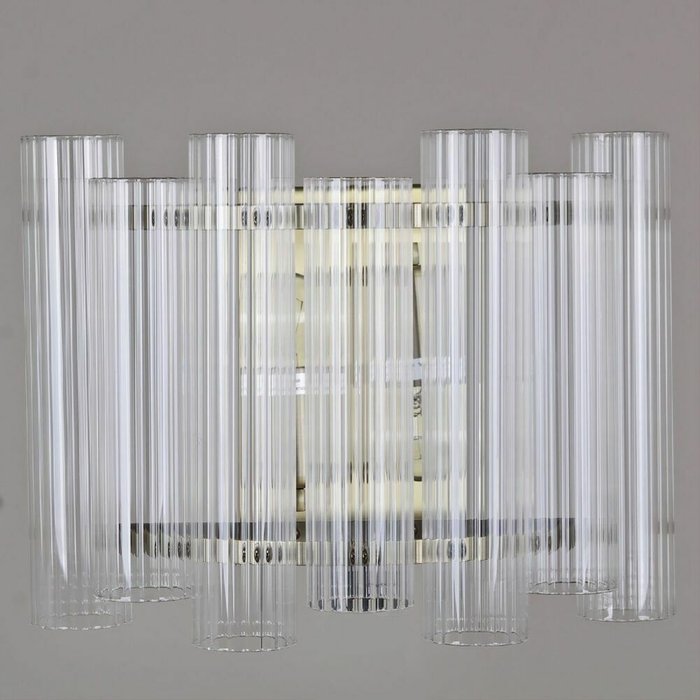 Настенный светильник IL0686-2WSQ-24 AB LYRA (стекло, цвет прозрачный) - лучшие Бра и настенные светильники в INMYROOM