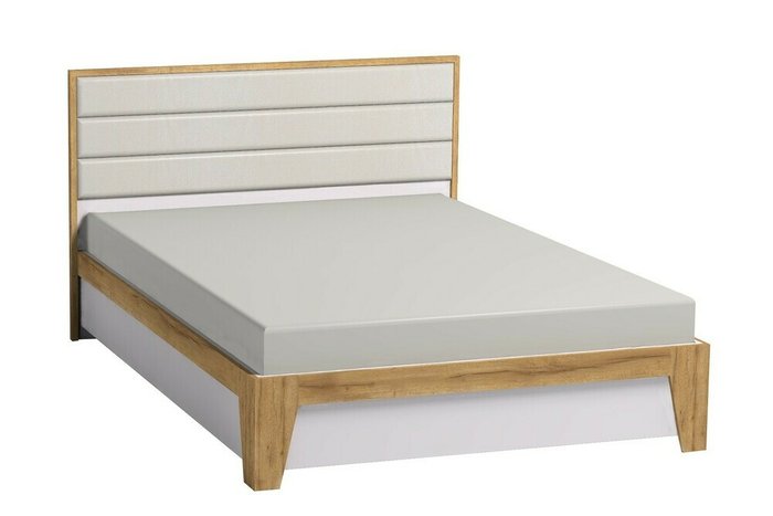 Кровать с ортопедическим основанием Айрис 180х200 бело-бежевого цвета