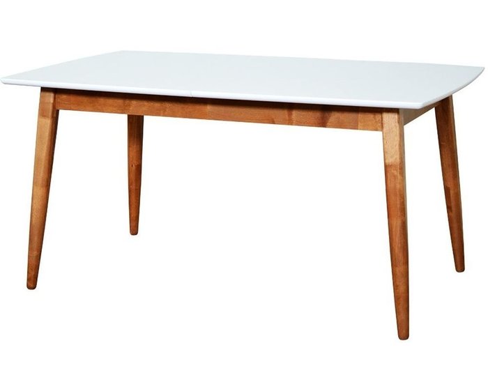 Стол раздвижной Самурай бело-коричневого цвета - купить Обеденные столы по цене 36879.0