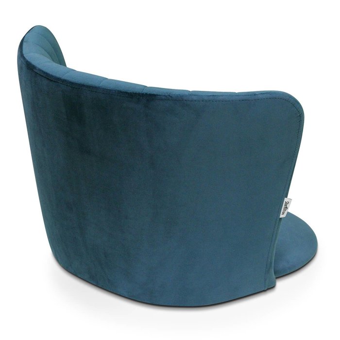 Обеденный стул Intercrus синего цвета на металлическом каркасе - лучшие Обеденные стулья в INMYROOM