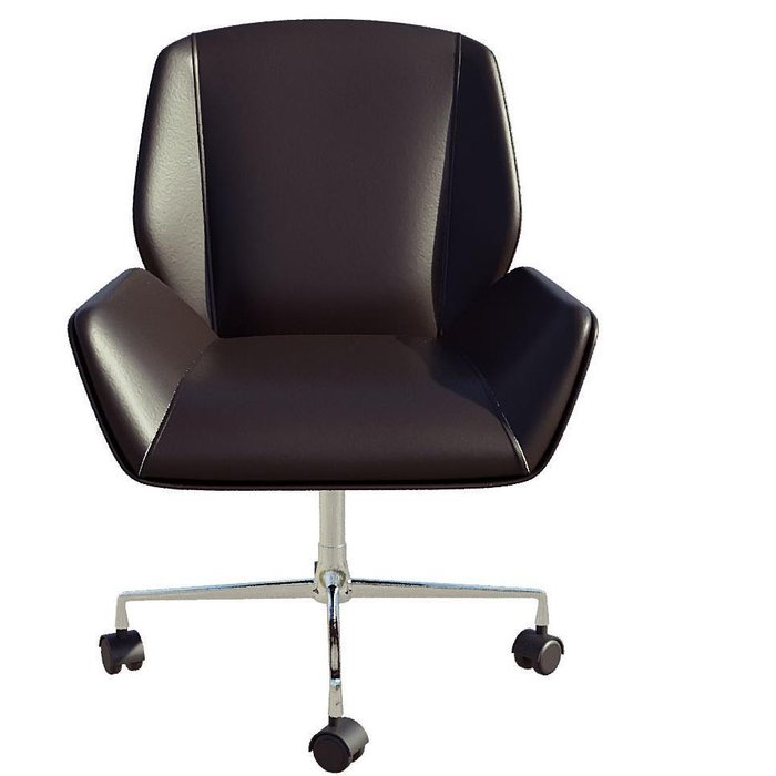 Кресло для посетителей Авиатор черного цвета - лучшие Офисные кресла в INMYROOM