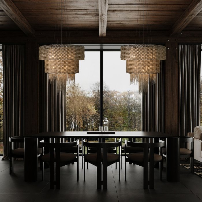 Каскадная люстра Opera 10406/660 (металл, цвет никель) - лучшие Подвесные люстры в INMYROOM