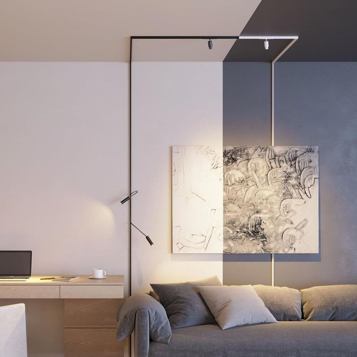 Трековый магнитный светильник Arlight MAG-MICROCOSM-SPOT-ZOOM-R59-12W Day4000 (WH, 20-60 deg, 24V) (IP20 Металл) 052097 - лучшие Трековые светильники в INMYROOM