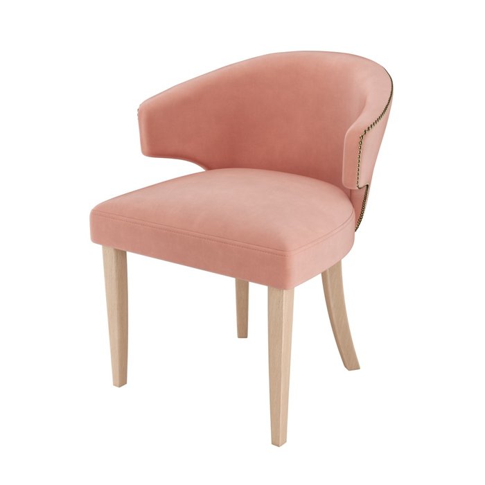 Стул-кресло мягкий Verbena розового цвета
